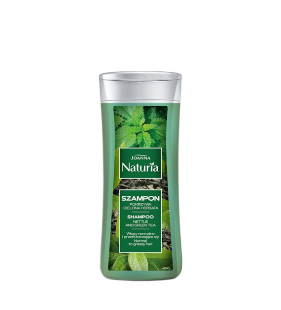 NATURIA Szampon z pokrzywą i zieloną herbatą 200ml