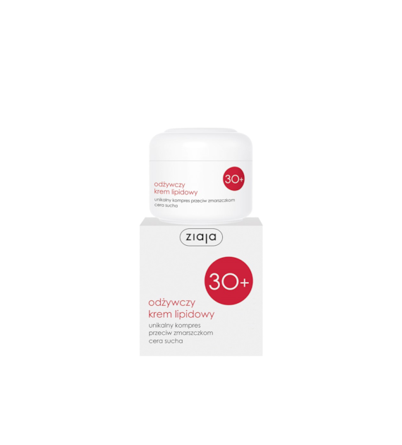 KREM TŁUSTY ODŻYWCZY LIPIDOWY PRZECIW ZMARSZCZKOM 30+  50 ml