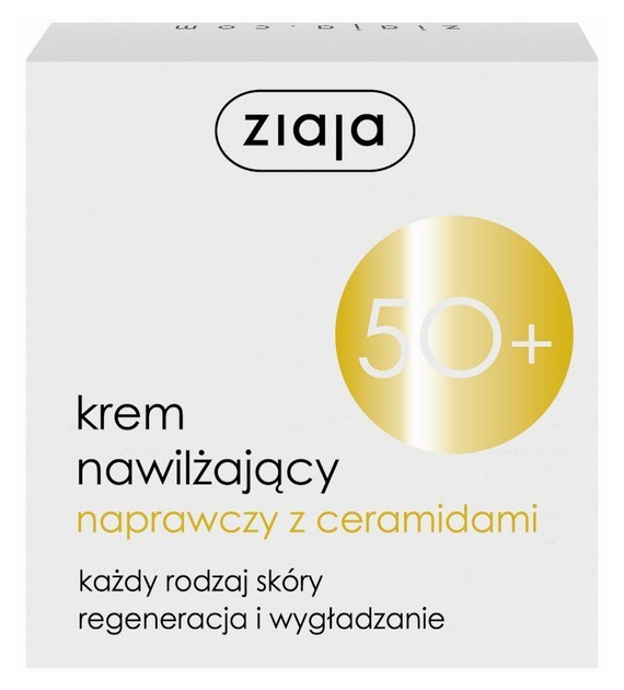 SERIA 50+ KREM NAWILŻAJĄCY NAPRAWCZY Z CERAMIDAMI 50+ 50 ml