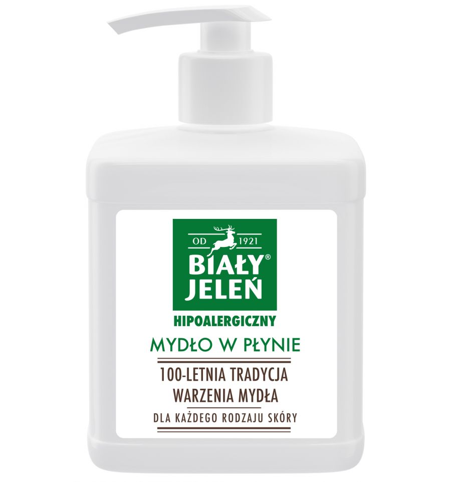 BIAŁY JELEŃ - hipoalergiczne mydło naturalne w płynie /500ml. doz.