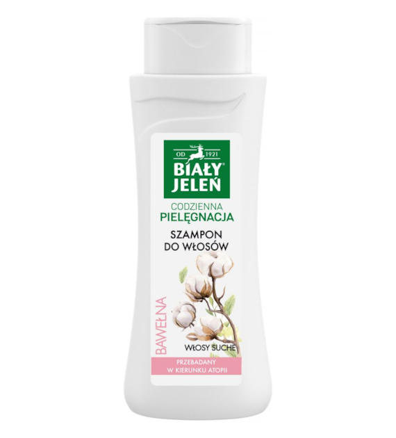 Szampon do włosów bawełna włosy suche BIAŁY JELEŃ  300 ml