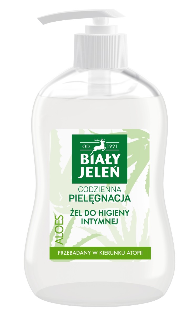 BIAŁY JELEŃ - żel do higieny intymnej ALOES  /500ml.