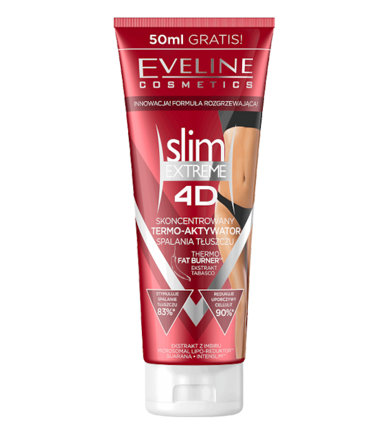 SLIM EXTREME 4D SKONCENTROWANY TERMO-AKTYWATOR 250ML