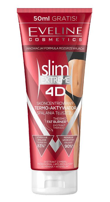 SLIM EXTREME 4D SKONCENTROWANY TERMO-AKTYWATOR 250ML