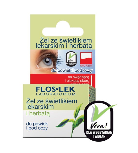 ŻEL ZE ŚWIETLIKIEM LEKARSKIM I HERBATĄ DO POWIEK I POD OCZY  10 g   VEGAN