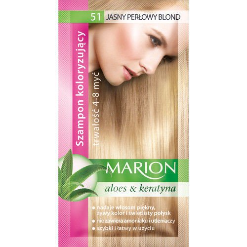 MARION szampon koloryzujący w saszetce JASNY PERŁOWY BLOND nr 51  /40ml.