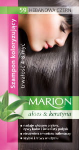 MARION szampon koloryzujący w saszetce HEBANOWA CZERŃ nr 59  /40ml.