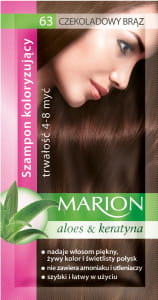 MARION szampon koloryzujący w saszetce CZEKOLADOWY BRĄZ nr 63  /40ml.