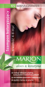 MARION szampon koloryzujący w saszetce WIŚNIOWA CZERWIEŃ nr 65  /40ml.