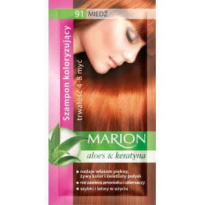 MARION szampon koloryzujący w saszetce MIEDŹ nr 91  /40ml.