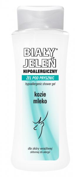 BIAŁY JELEŃ - żel pod prysznic do skóry wrażliwej KOZIE MLEKO  /250ml.