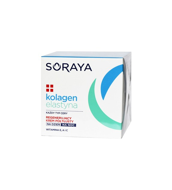 SORAYA KOLAGEN & ELASTYNA - regenerujący krem półtłusty  A,C,E  /50ml.