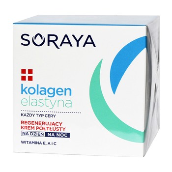 KOLAGEN & ELASTYNA - regenerujący krem półtłusty  A,C,E  /50ml.
