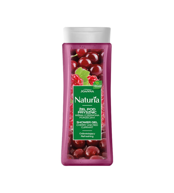 NATURIA  Żel pod prysznic wiśnia i czerwona porzeczka 300 ml