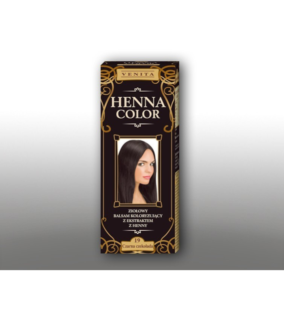 VENITA Henna Color Balsam koloryzujący z ekstraktem z Henny - 19 Czarna Czekolada