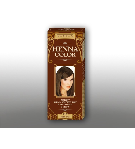 VENITA Balsam koloryzujący z ekstraktem z henny 113 - Jasny brąz 75 ml