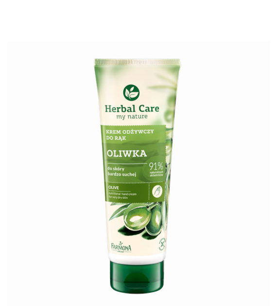 Herbal Care Krem odżywczy do rąk OLIWKA, 100 ml
