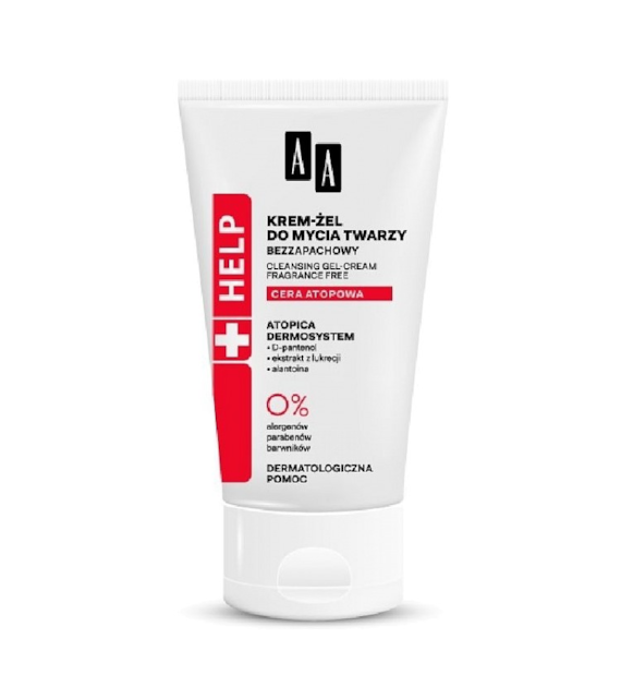 AA HELP Cera Atopowa Krem-żel do mycia twarzy bezzapachowy150  ml