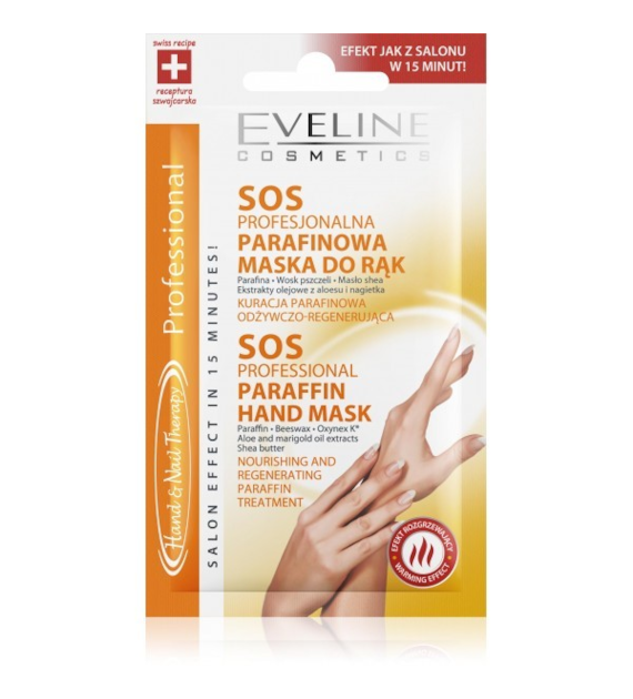 Eveline Hand&Nail Therapy SOS profesjonalna parafinowa maska do rąk 7ml