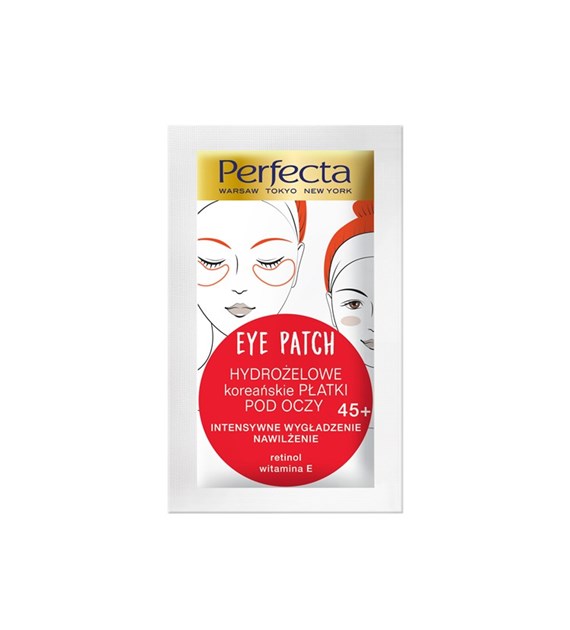 PERFECTA EYE PATCH 45+ HYDROŻELOWE PŁATKI POD OCZY INTENSYWNE WYGŁADZENIE,NAWILŻENIE 1 SZT
