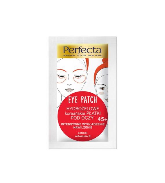 PERFECTA EYE PATCH 45+ HYDROŻELOWE PŁATKI POD OCZY INTENSYWNE WYGŁADZENIE,NAWILŻENIE 1 SZT