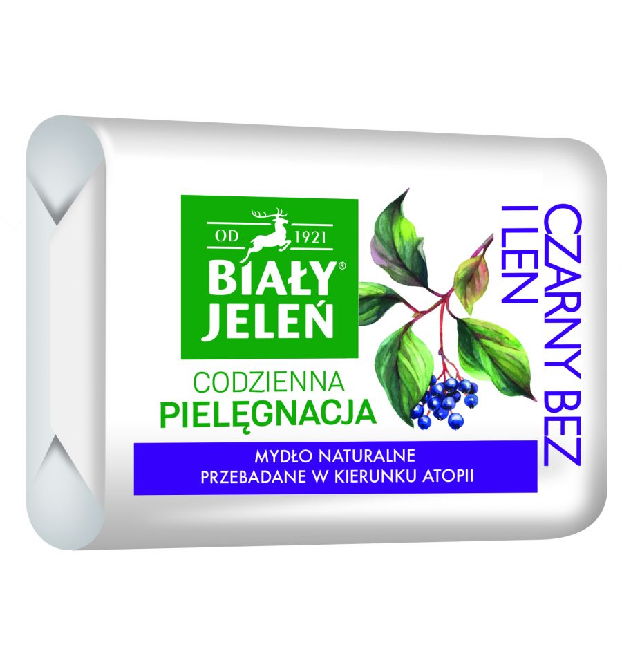 Mydło hipoalergiczne Premium z Czarnym Bzem i Lnem   /100g
