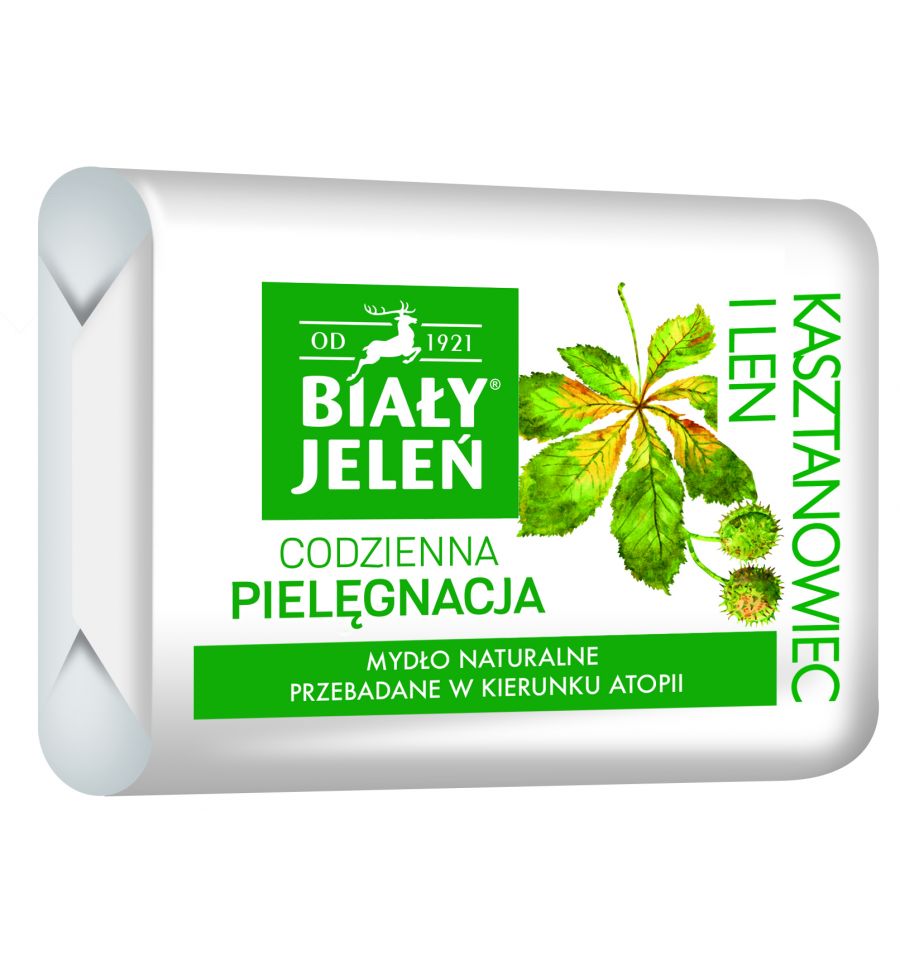 Mydło hipoalergiczne Premium z Kasztanowcem i Lnem  /100g