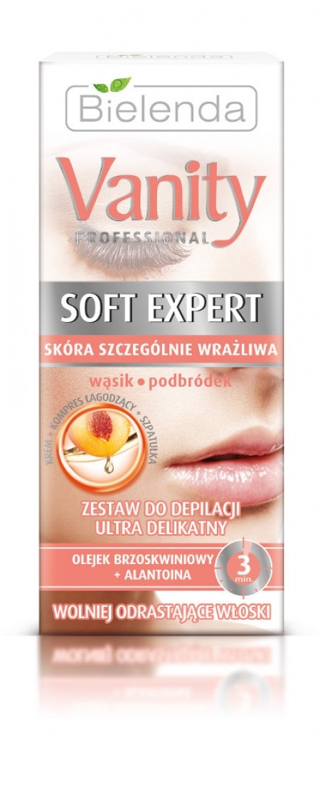 BIELENDA - VANITY SOFT EXPERT Zestaw do depilacji ULTRA DELIKATNY twarz krem    15 ml