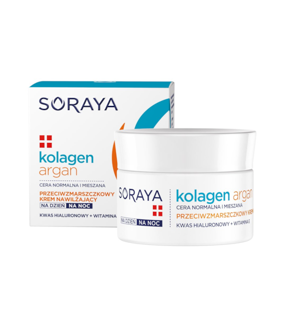SORAYA KOLAGEN I ARGAN - nawilżający krem przeciwzmarszczkowy na Dzień/Noc     /50ml