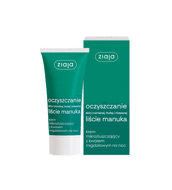 OCZYSZCZANIE KREM Z KWASEM MIGDAŁOWYM NA NOC 50 ml