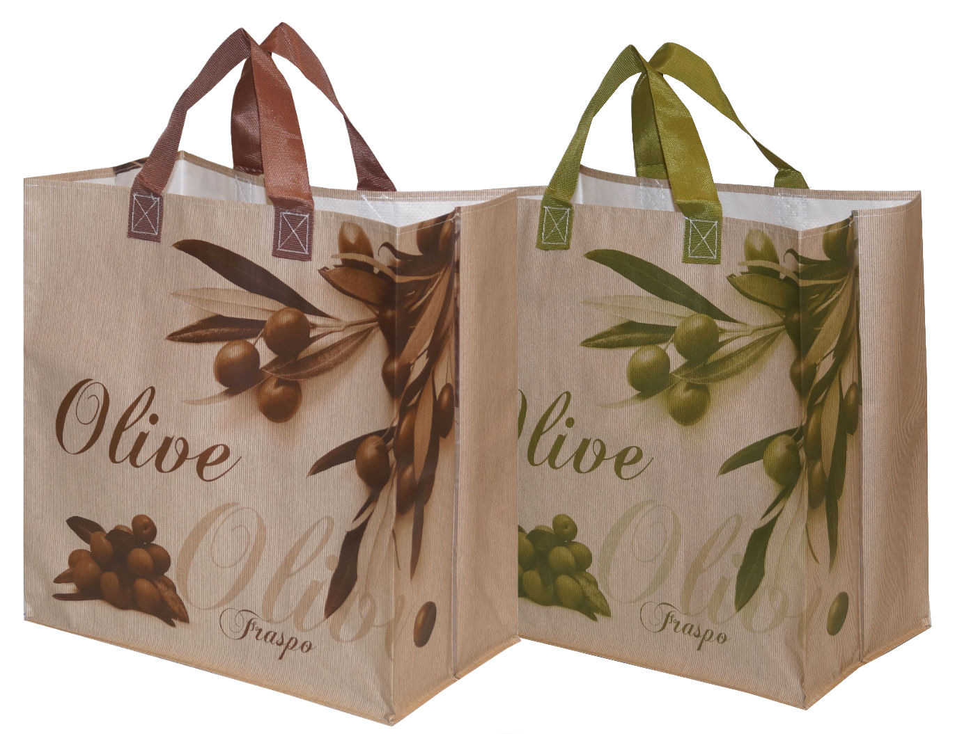 FRASPO Torba z PP OLIWKOWE 38x22x40 33 L. (po 25 sztuk)