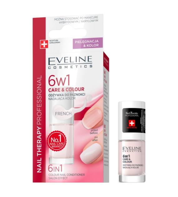 NAIL THERAPY PROFESSIONAL CARE & COLOUR odżywka do paznokci nadająca kolor 6 w 1 / 5 ml