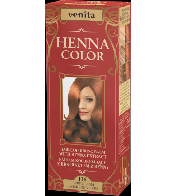 VENITA Henna Color Balsam koloryzujący z ekstraktem z henny - 116 Płomienna Iskra