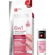 NAIL THERAPY PROFESSIONAL- ODŻYWKA DO PAZNOKCI 6W1 CARE & COLOUR ROSE / 5ml