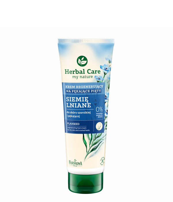 Herbal Care Krem regenerujący na pękające pięty SIEMIĘ LNIANE, 100 ml