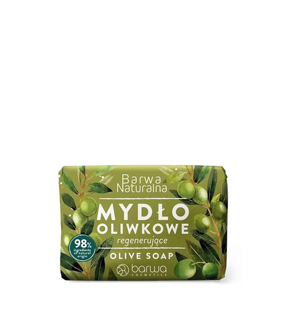 BARWA Naturalna Mydło w kostce Oliwkowe-regeneracja i ochrona 100g