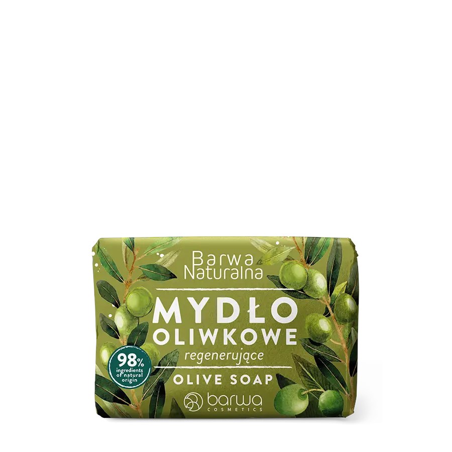 BARWA Naturalna Mydło w kostce Oliwkowe-regeneracja i ochrona 100g