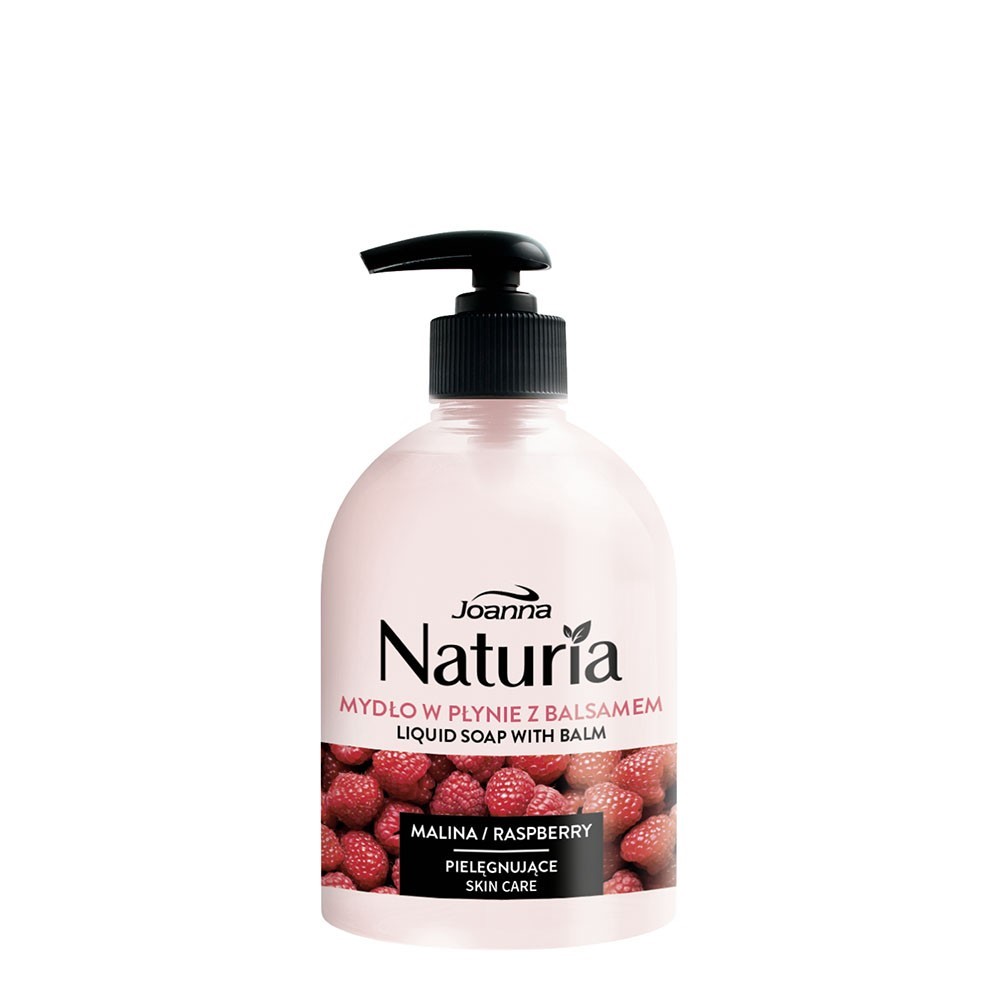 NATURIA Mydło w płynie z balsamem Malina 500ml pompka