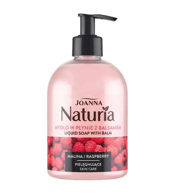 NATURIA Mydło w płynie z balsamem Malina 500ml pompka