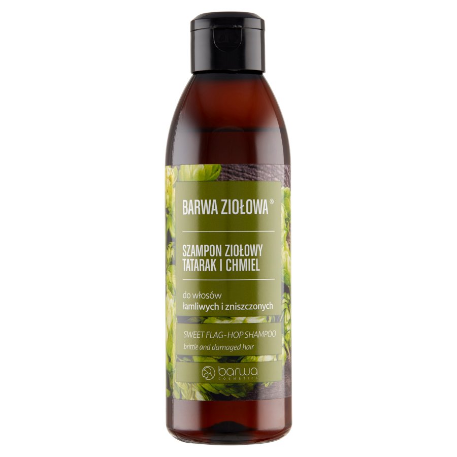 BARWA Ziołowa Szampon do włosów Tatarak & Chmiel - włosy łamliwe i zniszczone 250ml