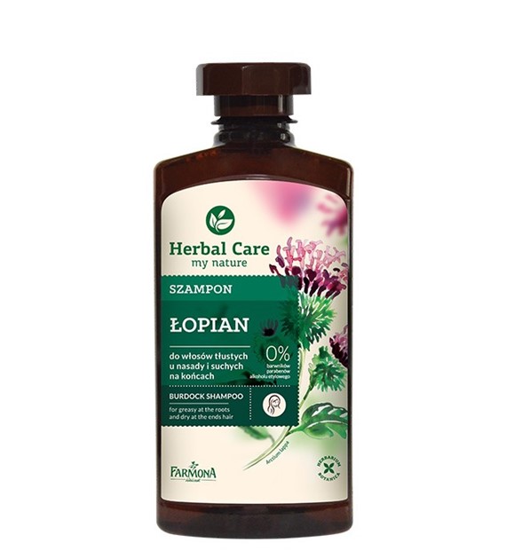 Herbal Care  Szampon do włosów ŁOPIAN  330 ml