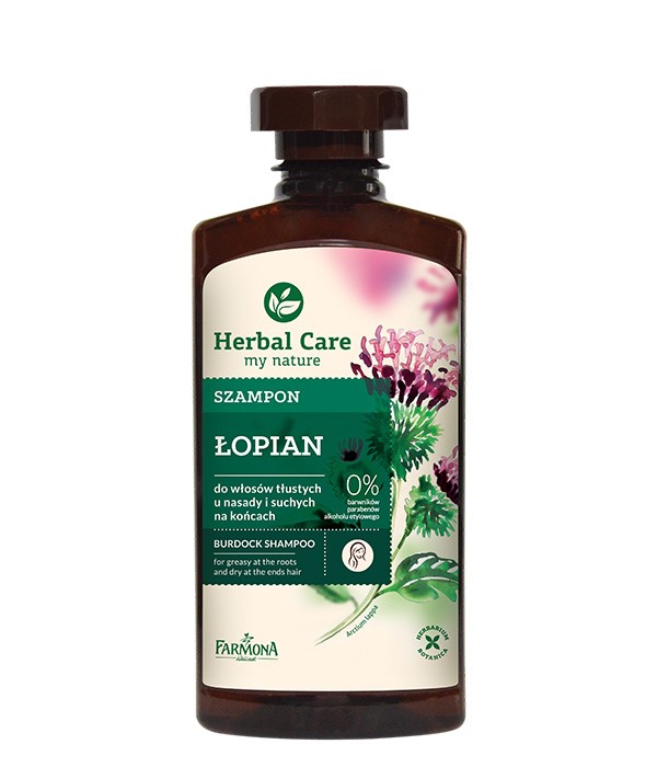 Herbal Care Szampon do włosów ŁOPIAN  330 ml