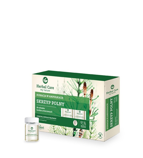 Herbal Care Kuracja w ampułkach do włosów bardzo zniszczonych SKRZYP POLNY, 5x5 ml