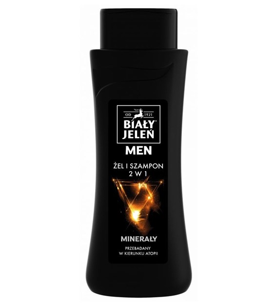 Żel i szampon 2w1 minerały men BIAŁY JELEŃ  300 ml