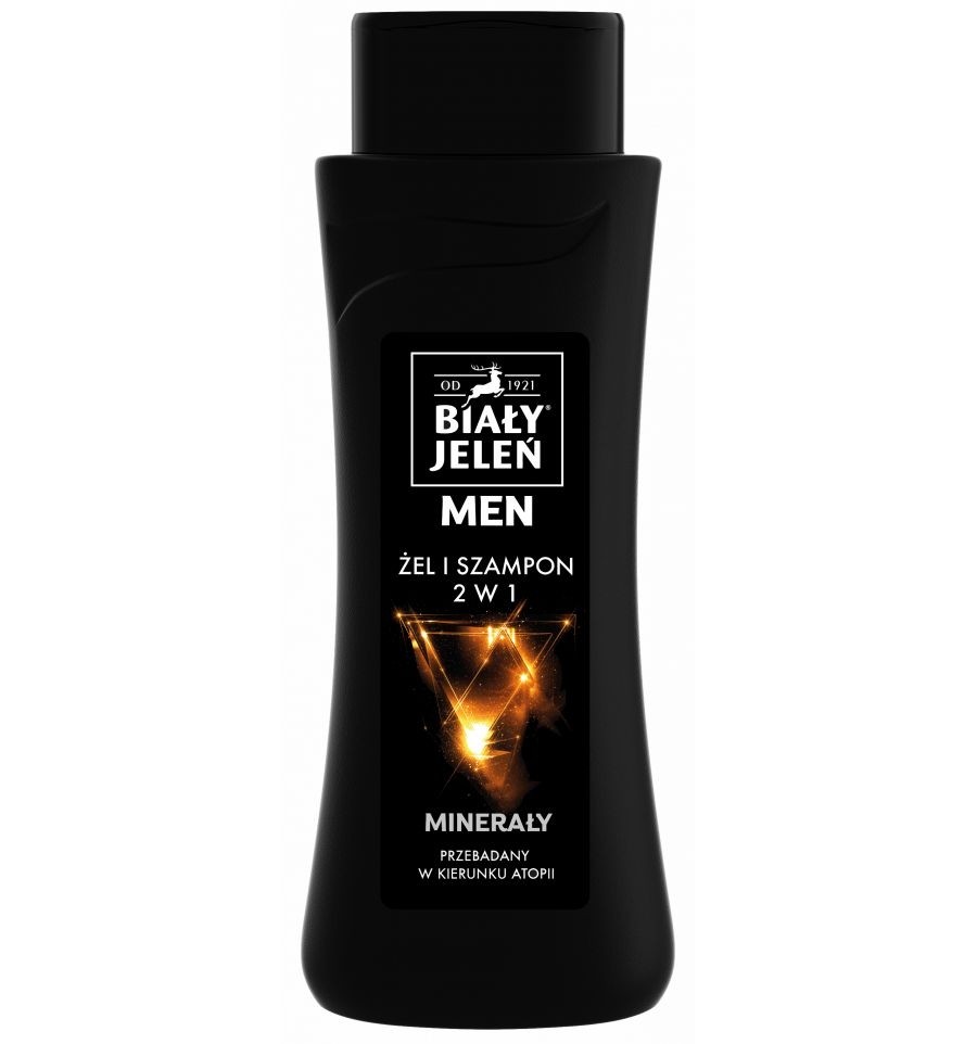 BIAŁY JELEŃ FOR MEN - żel & szampon 2w1 MINERAŁY / 300ml