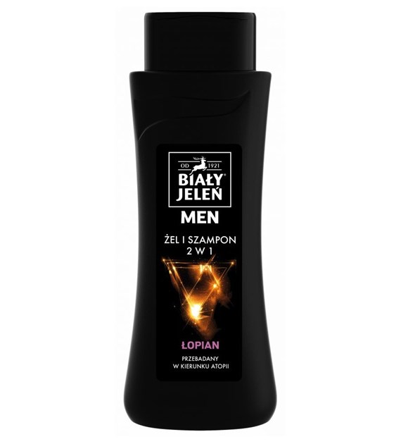 Żel i szampon 2w1 łopian men BIAŁY JELEŃ  300 ml