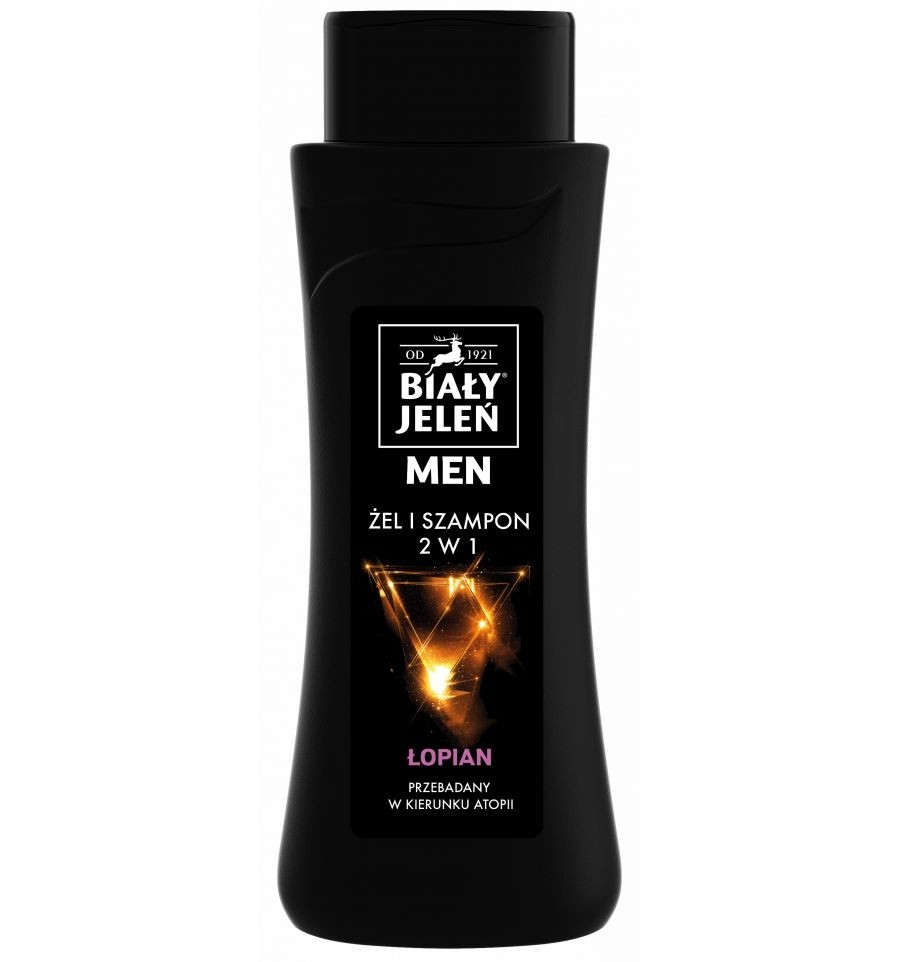 BIAŁY JELEŃ FOR MEN - żel & szampon 2w1  łopian / 300ml