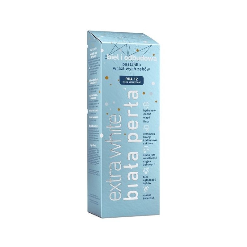 Biała Perła Extra White biel i odbudowa pasta do wrażliwych żebów 75ml