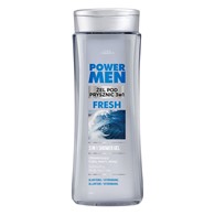 POWER MEN Żel pod prysznic 3w1 FRESH alantoina i hydromanil 300ml