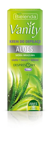 BIELENDA - VANITY Krem do depilacji ciała, twarzy i okolic bikini ALOES   100 ml